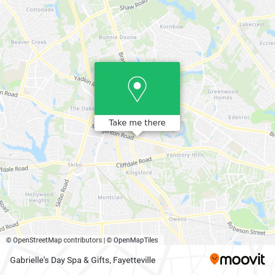 Gabrielle's Day Spa & Gifts map