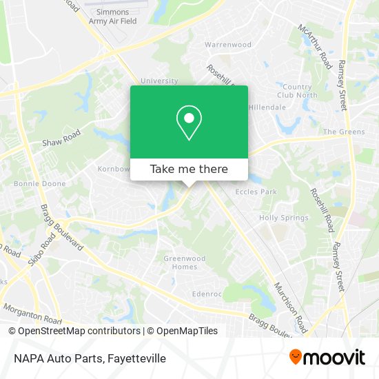 Mapa de NAPA Auto Parts