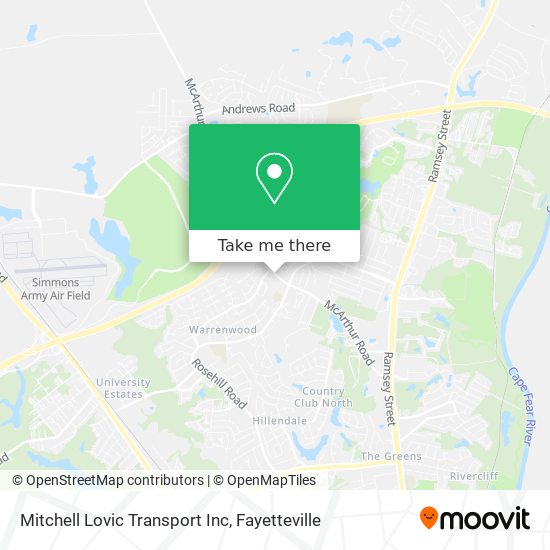 Mitchell Lovic Transport Inc map