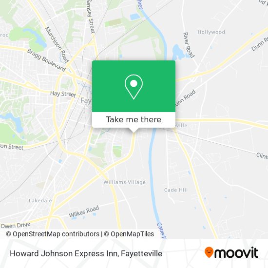 Howard Johnson Express Inn map