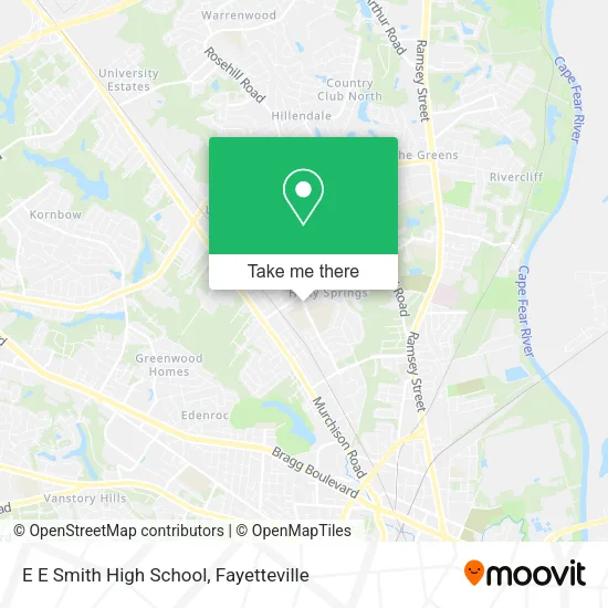 E E Smith High School map
