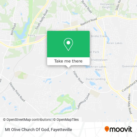 Mt Olive Church Of God map