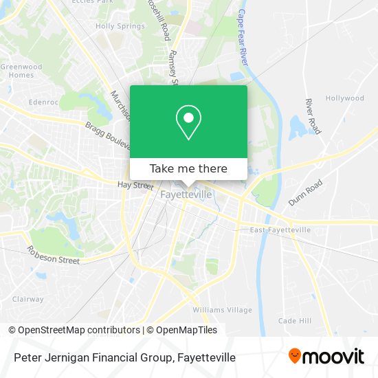 Peter Jernigan Financial Group map