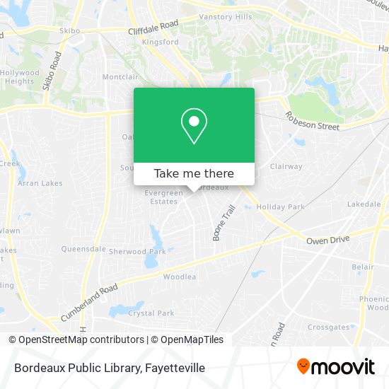 Bordeaux Public Library map