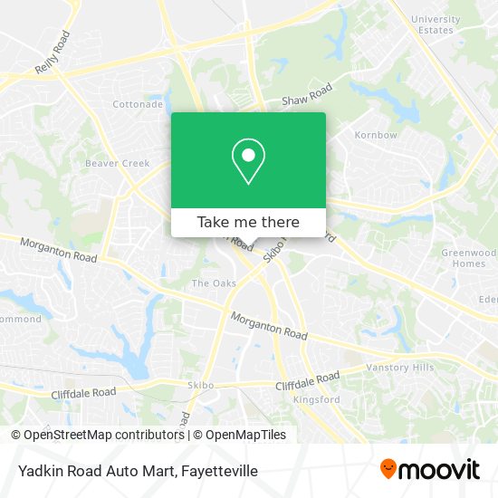 Yadkin Road Auto Mart map