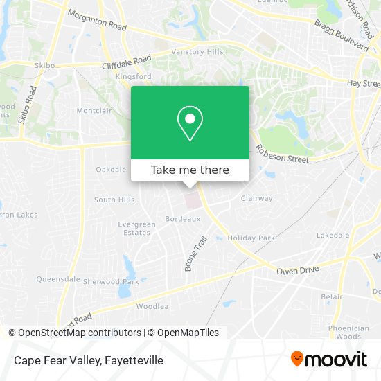 How to get to Cape Fear Valley in Fayettevil by Bus