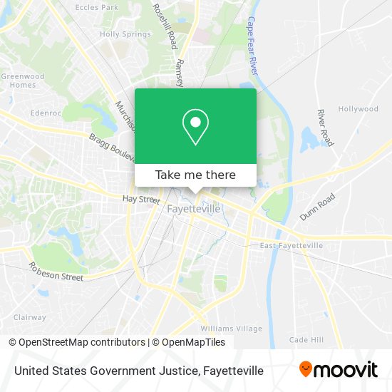 United States Government Justice map