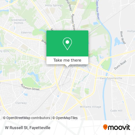 Mapa de W Russell St