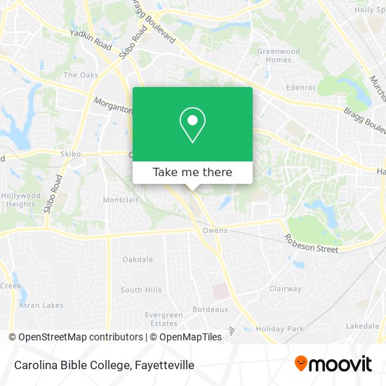 Carolina Bible College map