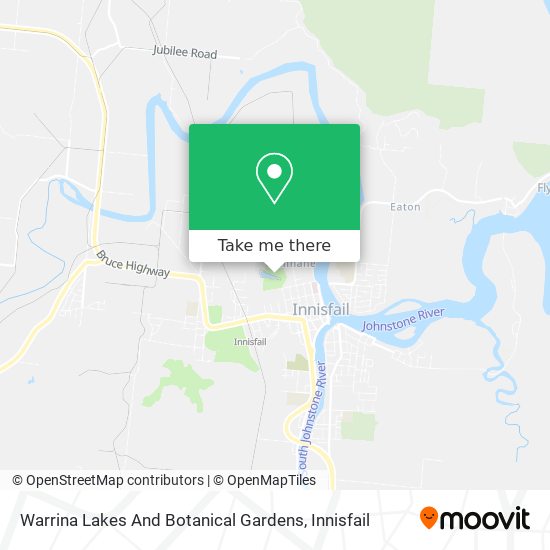Warrina Lakes And Botanical Gardens map
