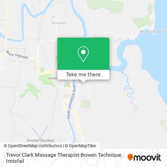 Trevor Clark Massage Therapist-Bowen Technique map
