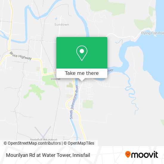 Mourilyan Rd at Water Tower map