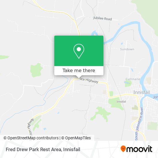 Fred Drew Park Rest Area map