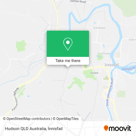 Mapa Hudson QLD Australia