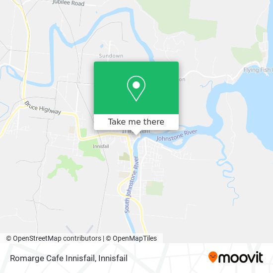 Mapa Romarge Cafe Innisfail