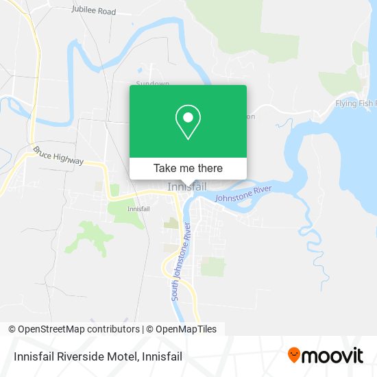 Mapa Innisfail Riverside Motel