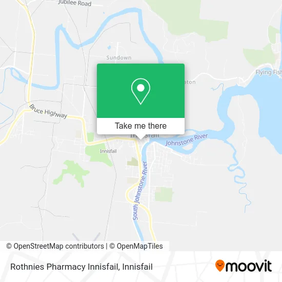 Mapa Rothnies Pharmacy Innisfail