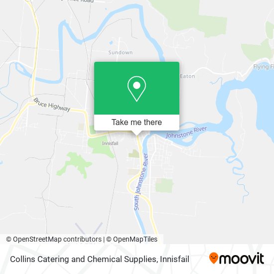 Mapa Collins Catering and Chemical Supplies