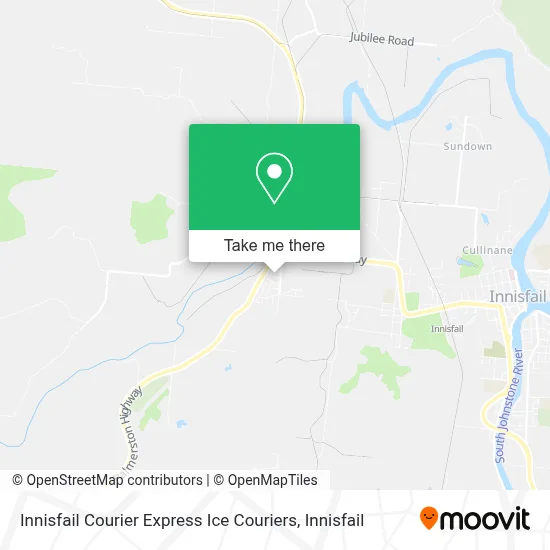 Mapa Innisfail Courier Express Ice Couriers