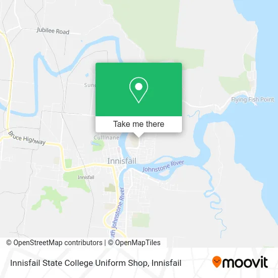 Mapa Innisfail State College Uniform Shop
