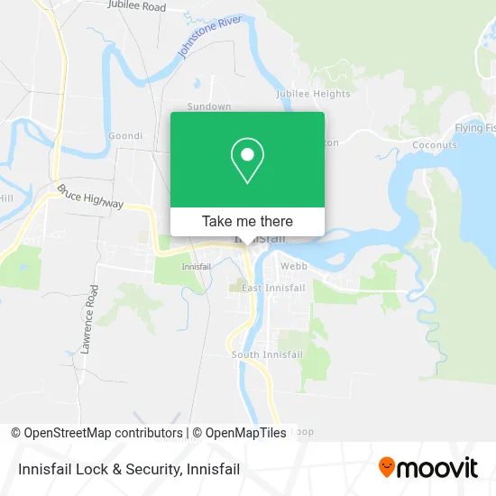 Mapa Innisfail Lock & Security