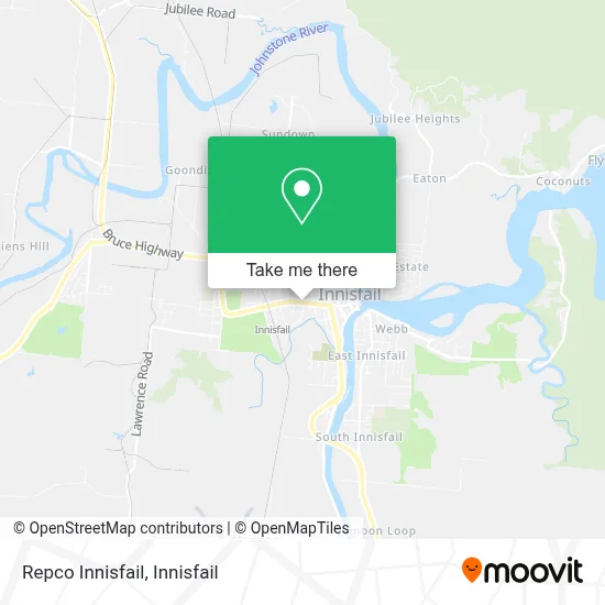 Mapa Repco Innisfail