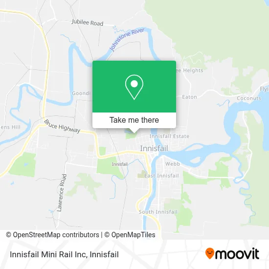 Mapa Innisfail Mini Rail Inc