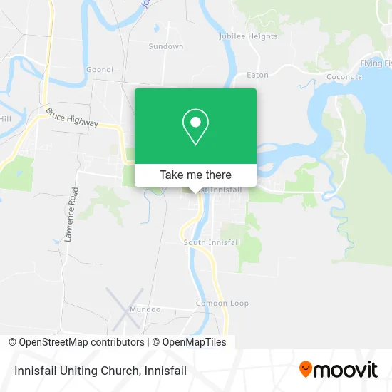 Mapa Innisfail Uniting Church