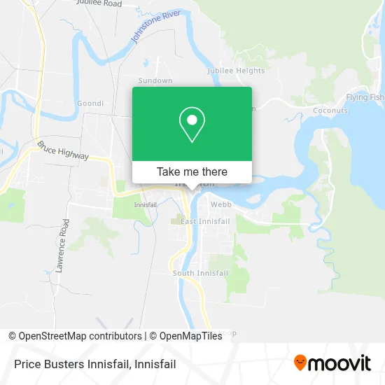 Mapa Price Busters Innisfail