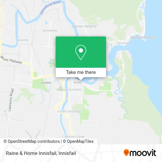 Mapa Raine & Horne Innisfail