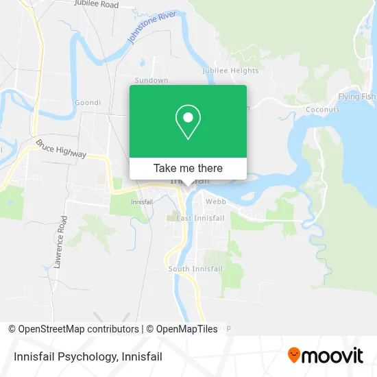 Mapa Innisfail Psychology