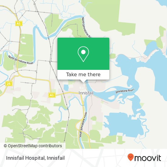Innisfail Hospital map