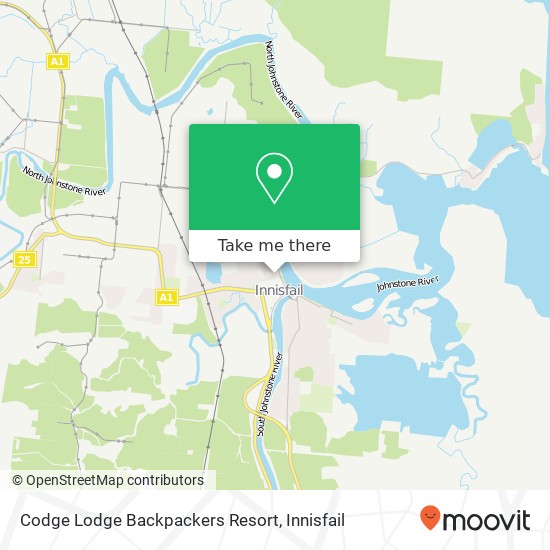 Codge Lodge Backpackers Resort map
