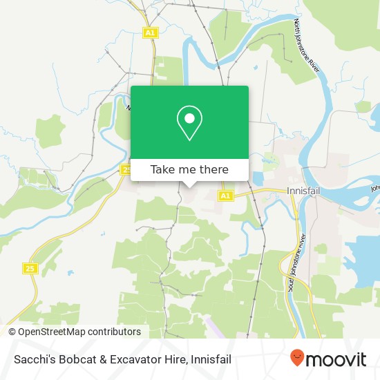 Sacchi's Bobcat & Excavator Hire map