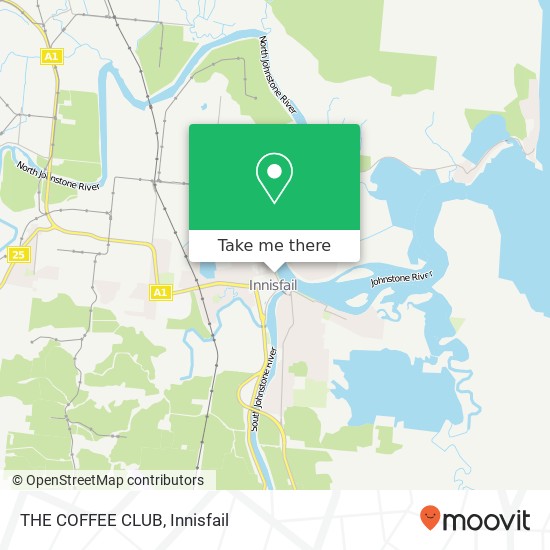 THE COFFEE CLUB, 30 Fitzgerald Espl Innisfail QLD 4860 map