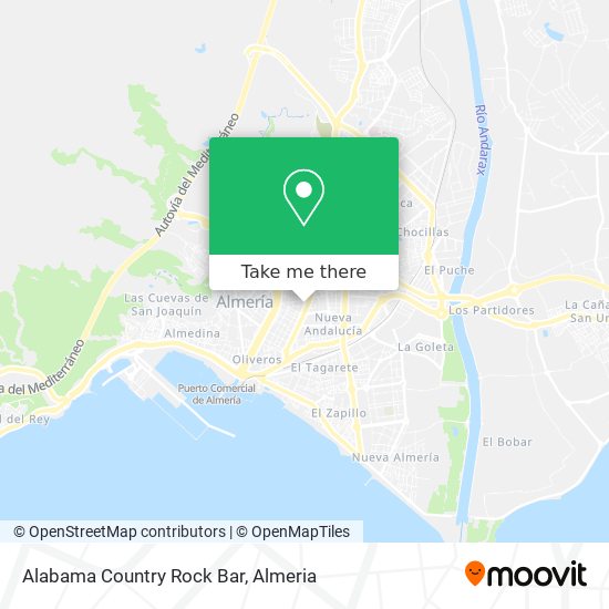 mapa Alabama Country Rock Bar