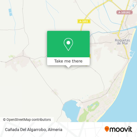 Cañada Del Algarrobo map