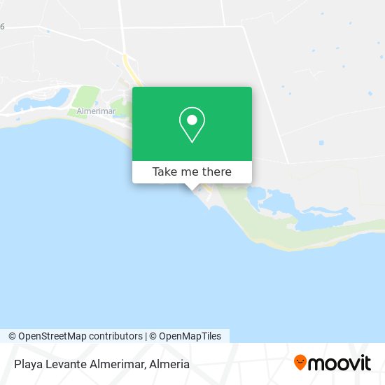 Playa Levante Almerimar map
