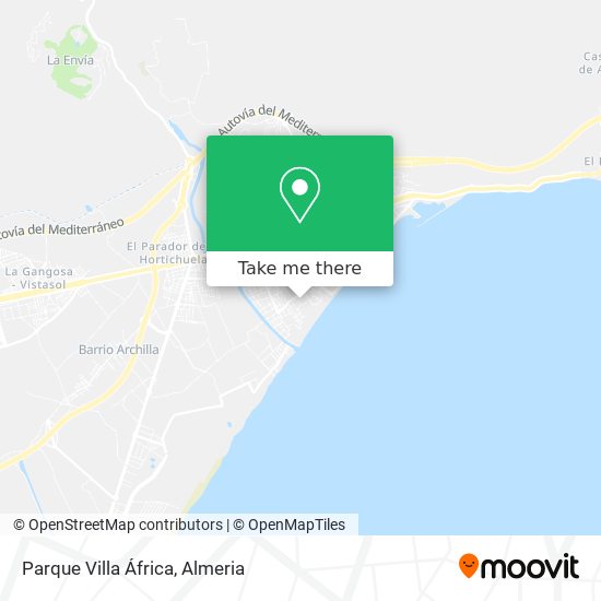 Parque Villa África map