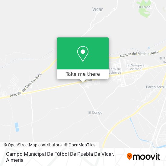 Campo Municipal De Fútbol De Puebla De Vícar map