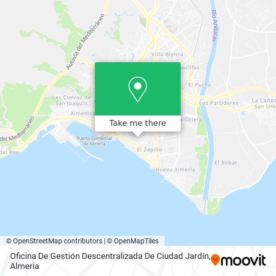 mapa Oficina De Gestión Descentralizada De Ciudad Jardín