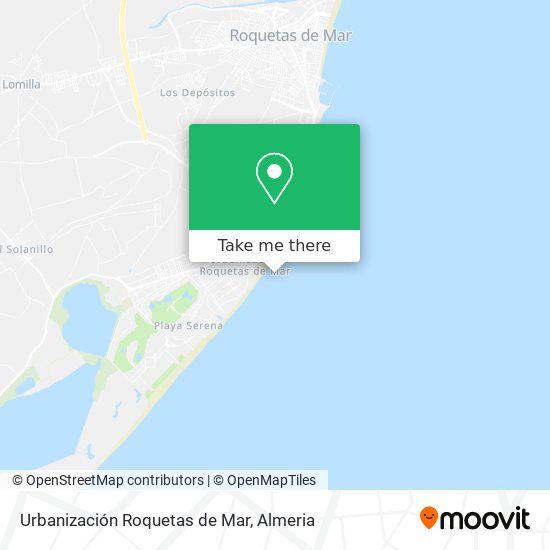 Urbanización Roquetas de Mar map