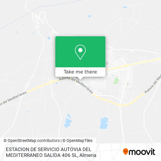 ESTACION DE SERVICIO AUTOVIA DEL MEDITERRANEO SALIDA 406 SL map