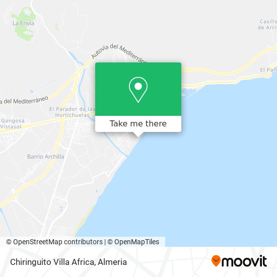 Chiringuito Villa Africa map