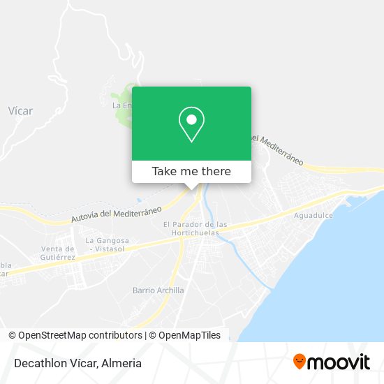 Decathlon Vícar map