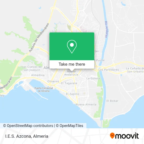 I.E.S. Azcona map