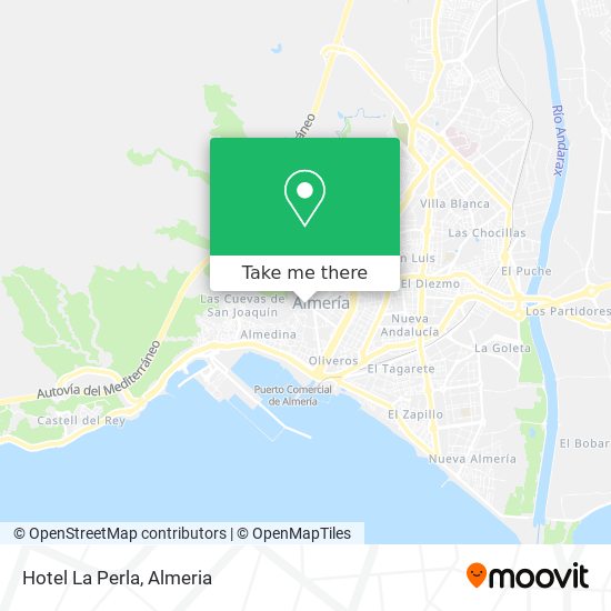 mapa Hotel La Perla