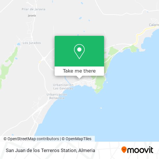 San Juan de los Terreros Station map