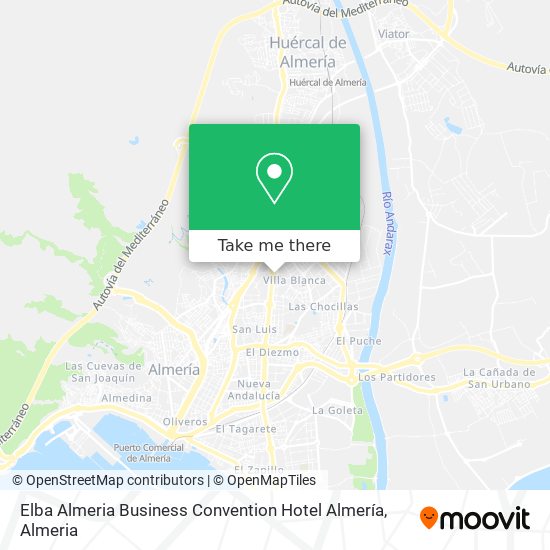 Elba Almeria Business Convention Hotel Almería map