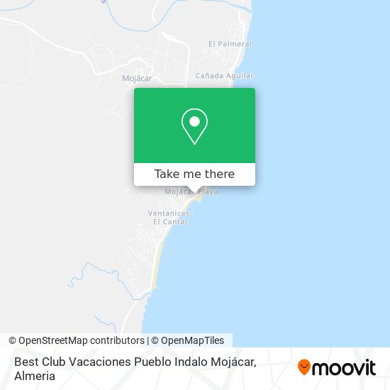 Best Club Vacaciones Pueblo Indalo Mojácar map